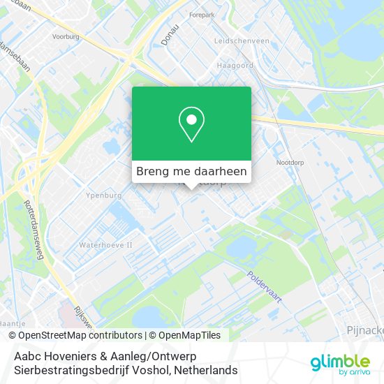 Aabc Hoveniers & Aanleg / Ontwerp Sierbestratingsbedrijf Voshol kaart