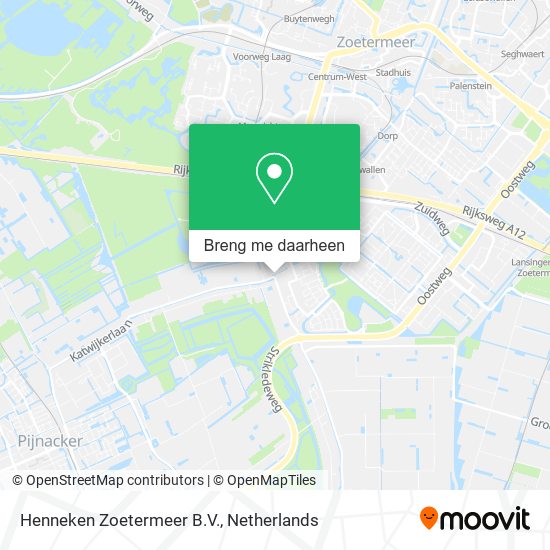 Henneken Zoetermeer B.V. kaart