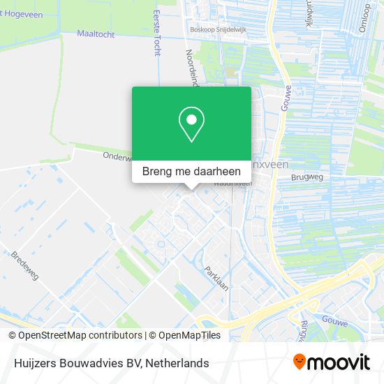 Huijzers Bouwadvies BV kaart