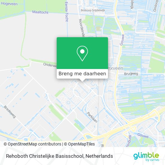 Rehoboth Christelijke Basisschool kaart