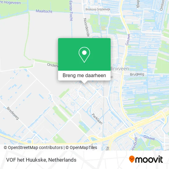 VOF het Huukske kaart