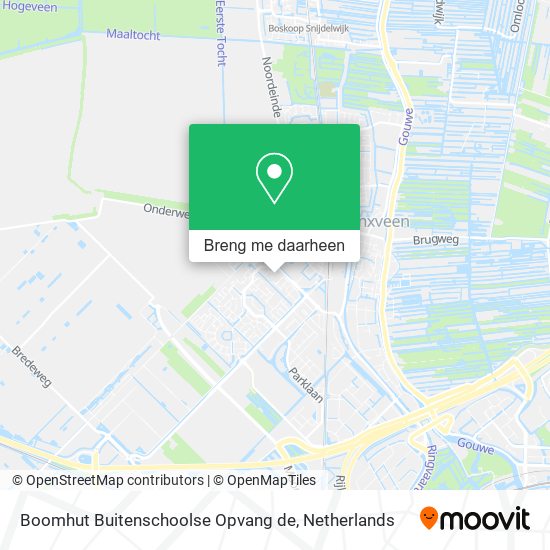 Boomhut Buitenschoolse Opvang de kaart