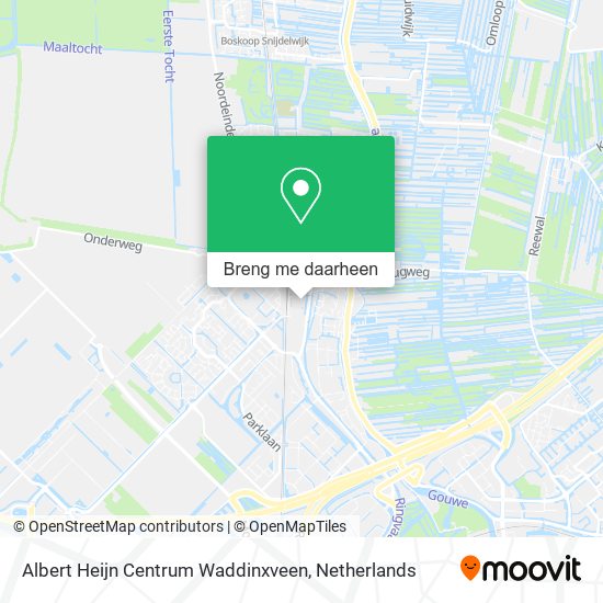 Albert Heijn Centrum Waddinxveen kaart