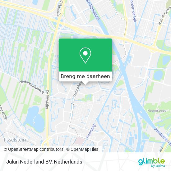 Julan Nederland BV kaart