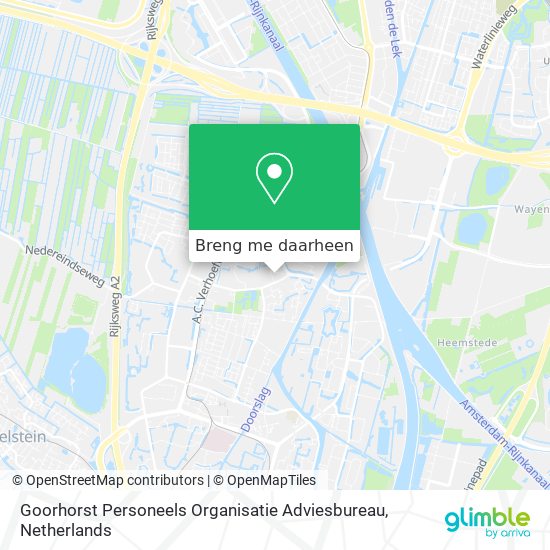 Goorhorst Personeels Organisatie Adviesbureau kaart