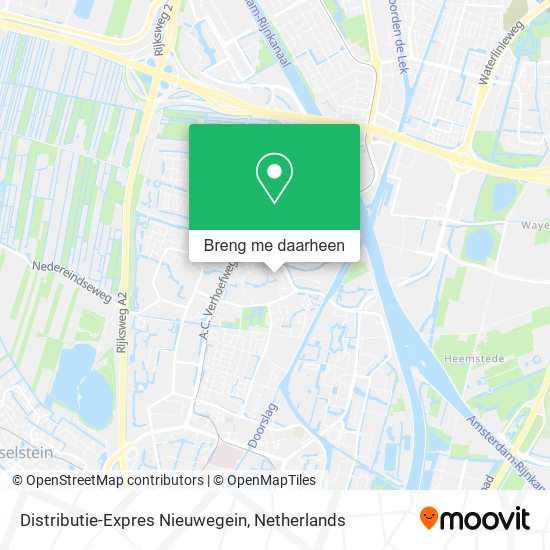 Distributie-Expres Nieuwegein kaart