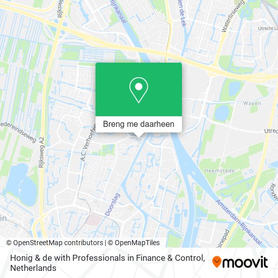 Honig & de with Professionals in Finance & Control kaart