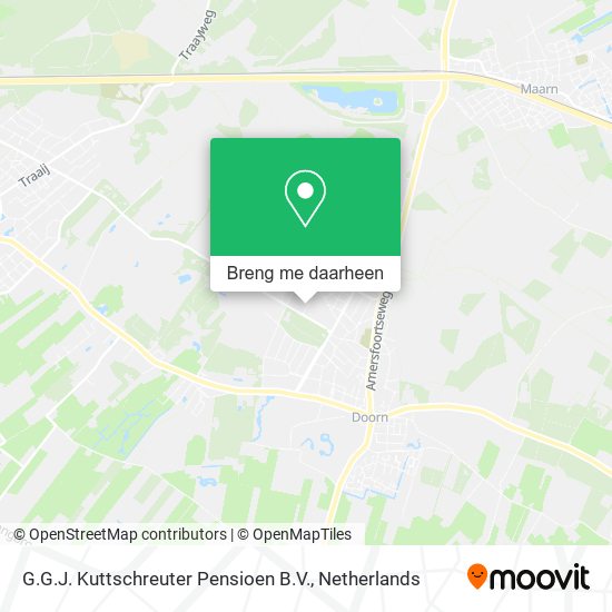 G.G.J. Kuttschreuter Pensioen B.V. kaart