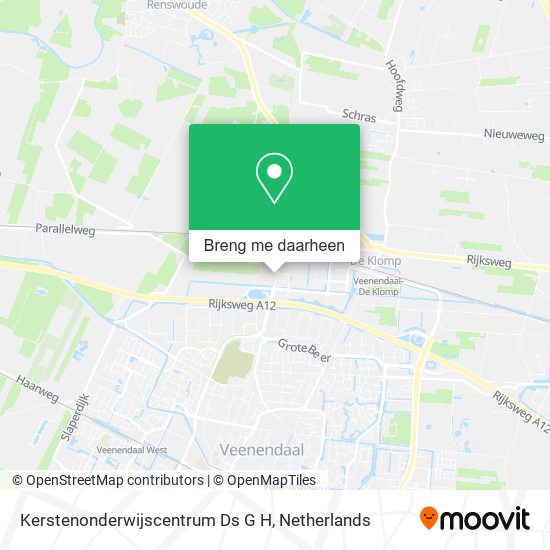 Kerstenonderwijscentrum Ds G H kaart