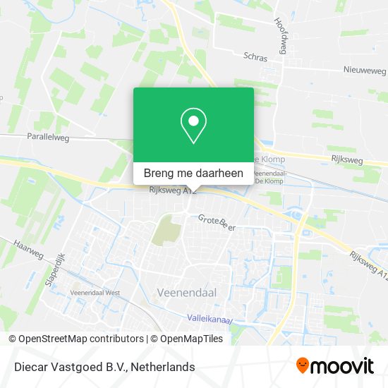 Diecar Vastgoed B.V. kaart