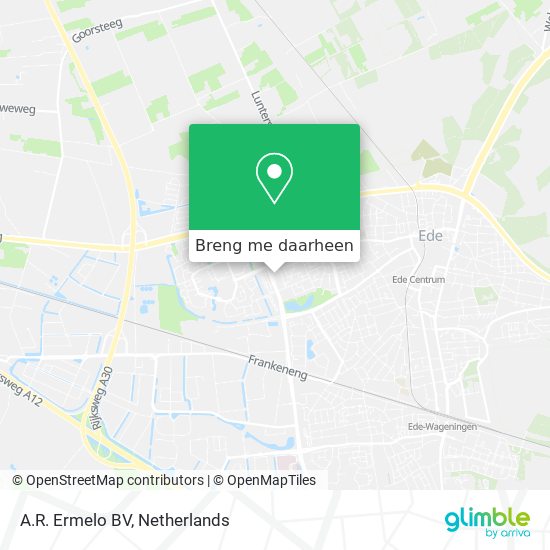 A.R. Ermelo BV kaart