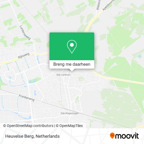 Heuvelse Berg kaart