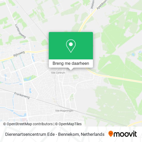 Dierenartsencentrum Ede - Bennekom kaart