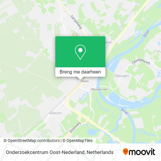 Onderzoekcentrum Oost-Nederland kaart