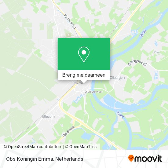 Obs Koningin Emma kaart