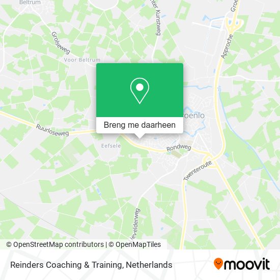 Reinders Coaching & Training kaart
