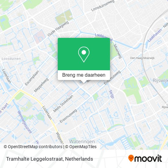 Tramhalte Leggelostraat kaart