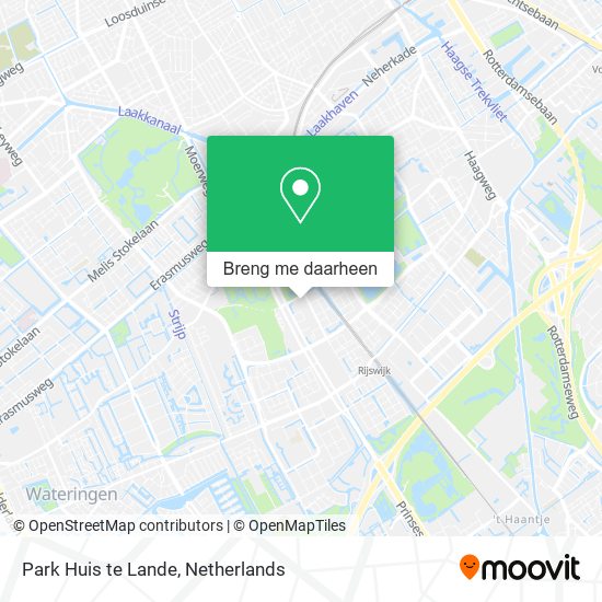 Park Huis te Lande kaart