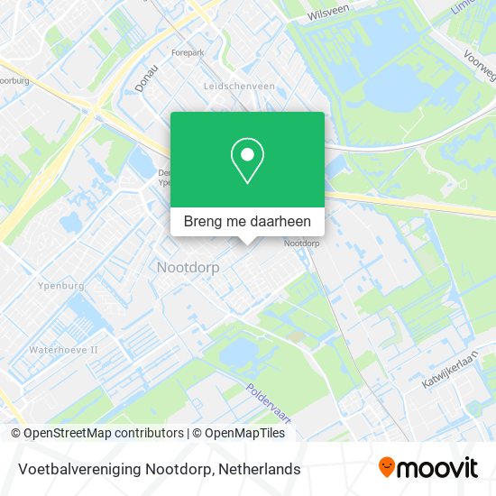 Voetbalvereniging Nootdorp kaart