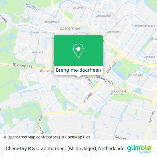 Chem-Dry R & O Zoetermeer (M. de Jager) kaart