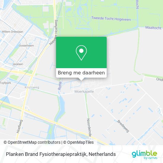 Planken Brand Fysiotherapiepraktijk kaart