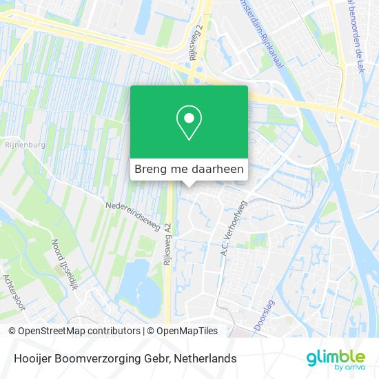 Hooijer Boomverzorging Gebr kaart