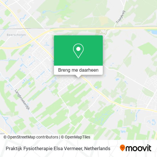 Praktijk Fysiotherapie Elsa Vermeer kaart
