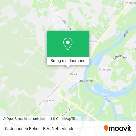 G. Jeurissen Beheer B.V. kaart