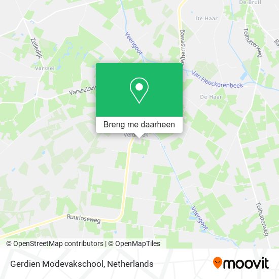 Gerdien Modevakschool kaart