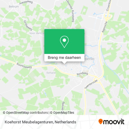 Koehorst Meubelagenturen kaart