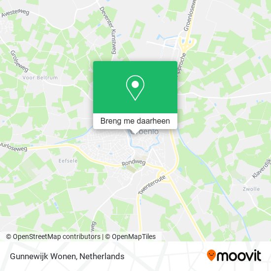 Gunnewijk Wonen kaart