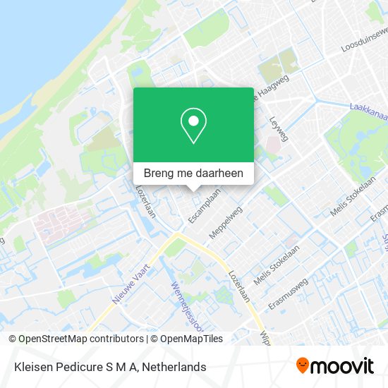 Kleisen Pedicure S M A kaart