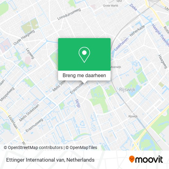 Ettinger International van kaart