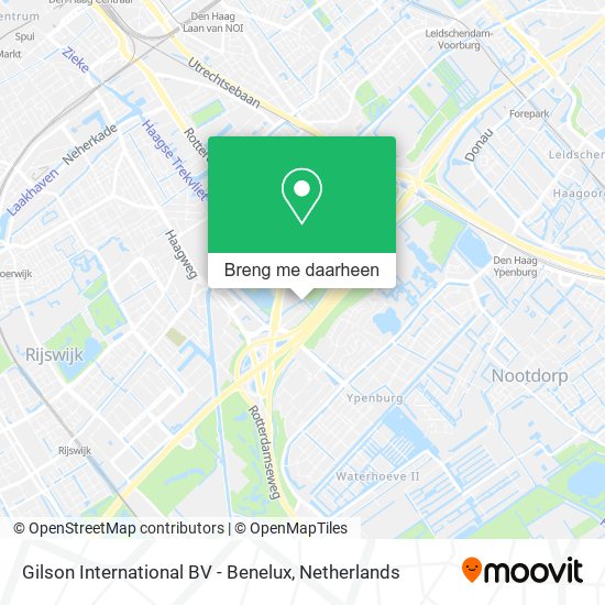 Gilson International BV - Benelux kaart