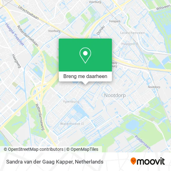 Sandra van der Gaag Kapper kaart