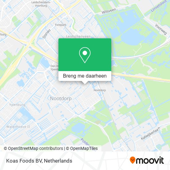 Koas Foods BV kaart