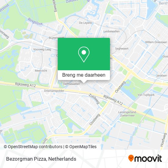 Bezorgman Pizza kaart