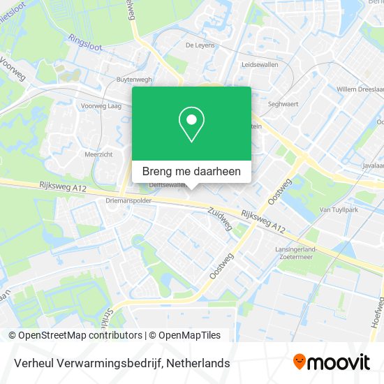 Verheul Verwarmingsbedrijf kaart