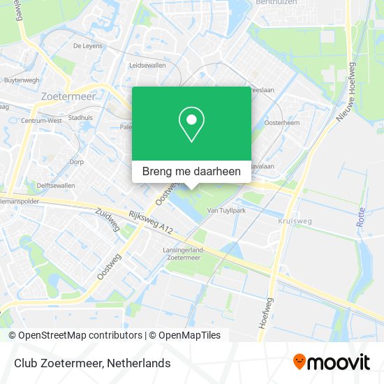 Club Zoetermeer kaart