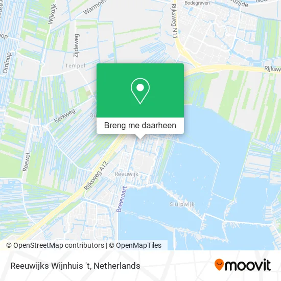 Reeuwijks Wijnhuis 't kaart