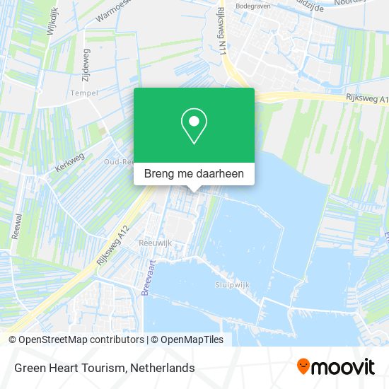 Green Heart Tourism kaart