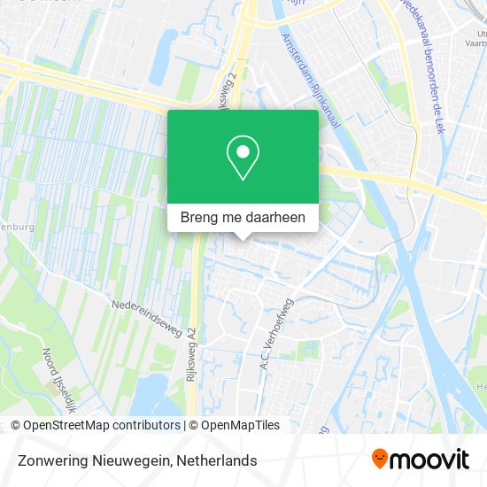 Zonwering Nieuwegein kaart