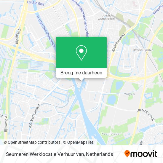 Seumeren Werklocatie Verhuur van kaart