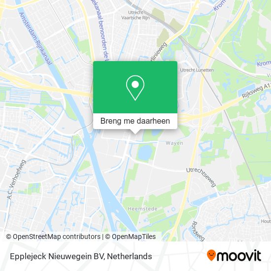 Epplejeck Nieuwegein BV kaart