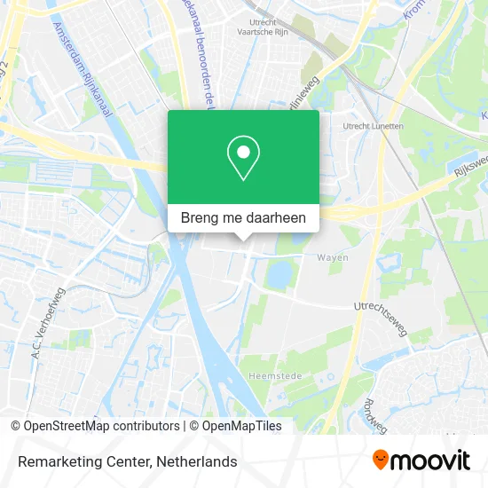 Remarketing Center kaart