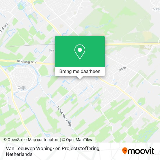 Van Leeuwen Woning- en Projectstoffering kaart