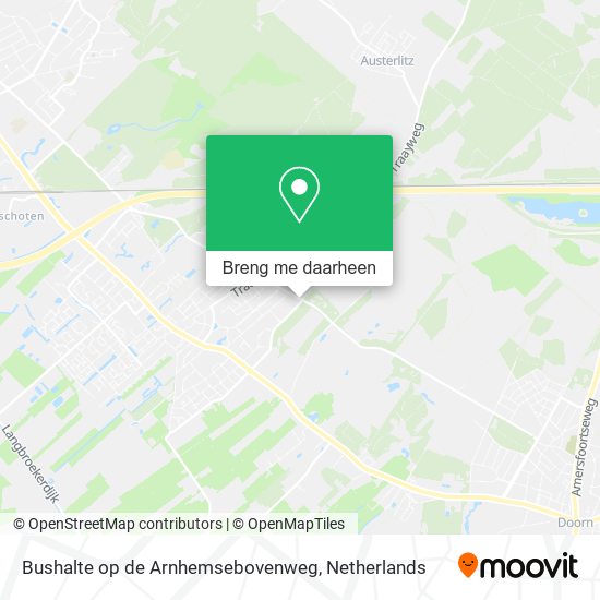 Bushalte op de Arnhemsebovenweg kaart