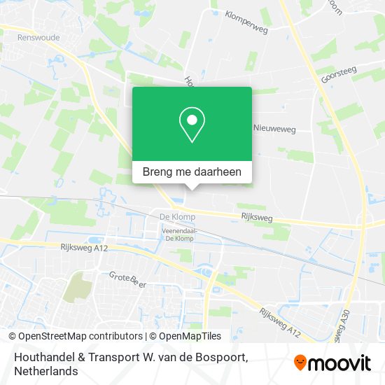 Houthandel & Transport W. van de Bospoort kaart