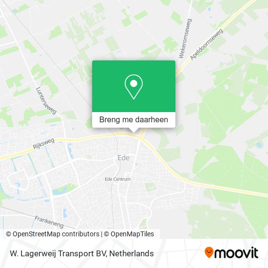 W. Lagerweij Transport BV kaart