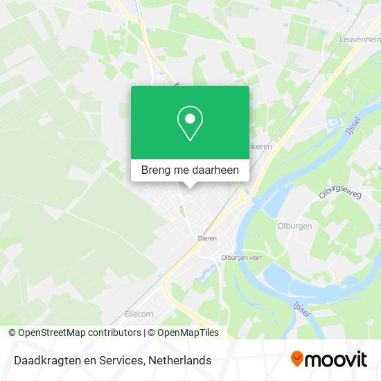 Daadkragten en Services kaart